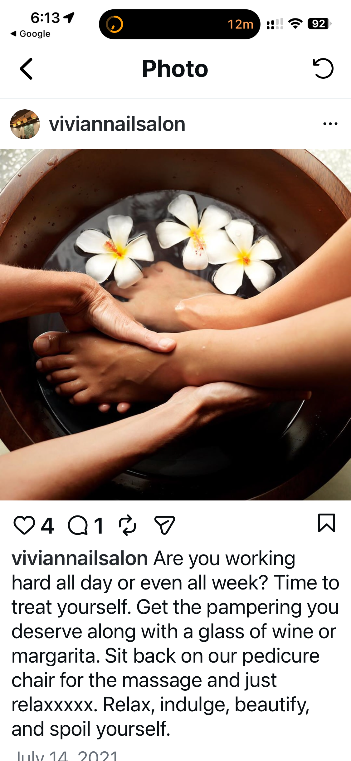 A woman receiving attentive wellness-focused foot care